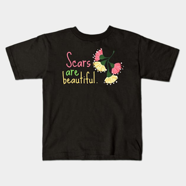 Beautiful Scar Sad Shirt Mental Health Shirt Encouragement Shirt Love Motivational Inspirational Shirt Positivity Funny Sarcastic Cute Shirt Yoga Meditation Happy Spiritual Gift Kids T-Shirt by EpsilonEridani